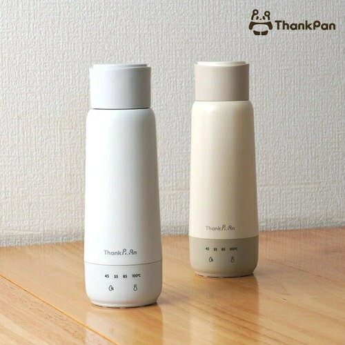サンコー Thanko 電気で沸かせて保温「ボトルケトル」 蓋を閉めたまま沸かせる 約300ml ホワイト ※ホワイト色1個のお届けです KGBD25HWH