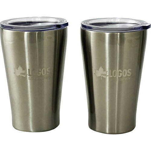 LOGOS ペアステンレスタンブラー（蓋付）[代引不可]
