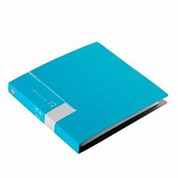 バッファロー BUFFALO BSCD01F24BL(ブルー) CD/DVDファイルケース ブックタイプ 24枚収納 BSCD01F24BL