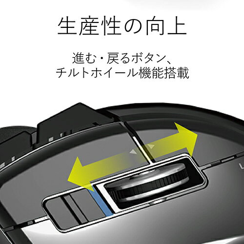エレコム ELECOM M-DT2DRBK ブラック ワイヤレストラックボール 人差し指操作タイプ Lサイズ MDT2DRBK