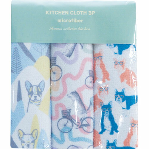 タオル ギフト キッチンクロス3枚セット ドッグ 内祝い お返し 手土産 詰め合わせ セット ご挨拶 出産内祝い 結婚内祝い おしゃれ プレゼント ギフトセット 新築祝い[代引不可][包装/熨斗不可]