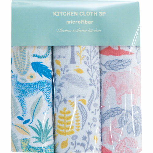 タオル ギフト キッチンクロス3枚セット アニマル 内祝い お返し 手土産 詰め合わせ セット ご挨拶 出産内祝い 結婚内祝い おしゃれ プレゼント ギフトセット 新築祝い[代引不可][包装/熨斗不可]