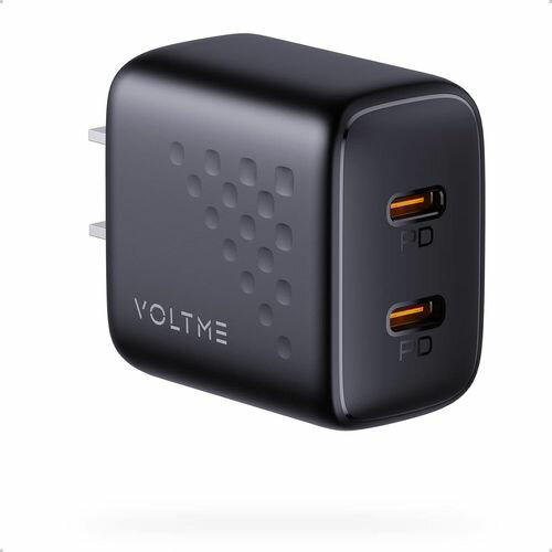 ボルトミー(VOLTME) V2086 ブラック USB急速充電器 Revo 20 Duo Lite USB PD パワーデリバリー 対応 20W USB-C×2ポート