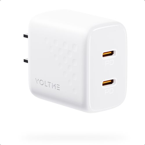 ボルトミー(VOLTME) V2087 ホワイト USB急速充電器 Revo 20 Duo Lite USB PD パワーデリバリー 対応 20W USB-C×2ポート