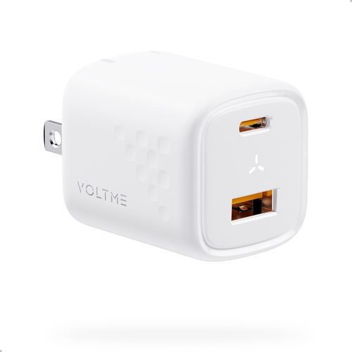 ボルトミー(VOLTME) V2098 ホワイト USB急速充電器 Revo 30 デュオ USB PD パワーデリバリー 対応 30W USB-C×1/USB-A×1 折りたたみ式プラグ