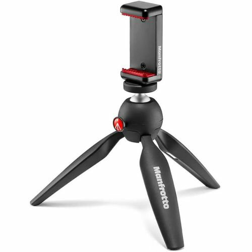 マンフロット(Manfrotto) MKPIXICLMII-BK PIXI MII Smart 小型カメラやスマートフォン用ミニ三脚+スマホアダプター
