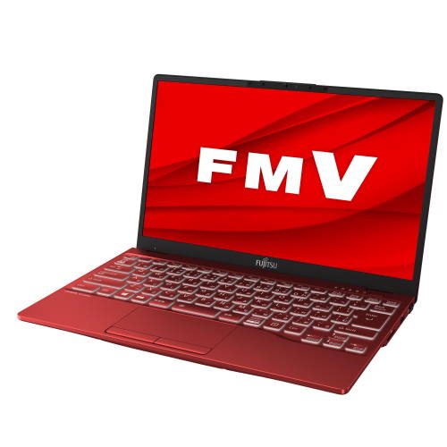 【長期保証付】富士通 FUJITSU FMVU90F3R(ガーネットレッド) LIFEBOOK UH 13.3型 Core i7/8GB/512GB/Office FMVU90F3R