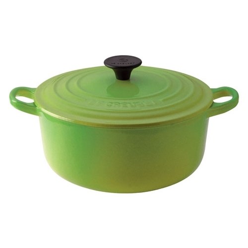 ルクルーゼ ココット ロンド IH対応 両手鍋 22cm 2501-22(フルーツグリーン)