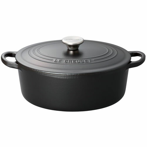 ルクルーゼ ココットオーバル ル・クルーゼ LE CREUSET ココット オーバル IH対応 両手鍋 27cm 2102-27(マットブラック) AKK9302