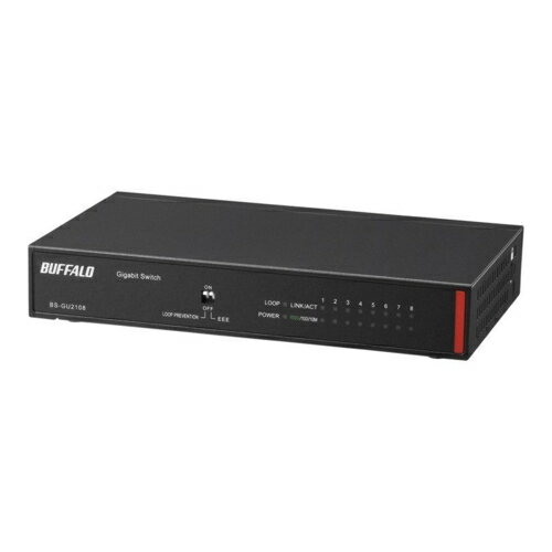 バッファロー BUFFALO BS-GU2108 Giga対応 Layer2 アンマネージスイッチ 8ポート BSGU2108