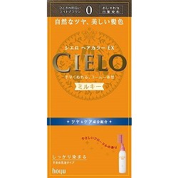 ホーユー シエロ ヘアカラーEX ミルキー 0 ひときわ明るいライトブラウン 4987205284809