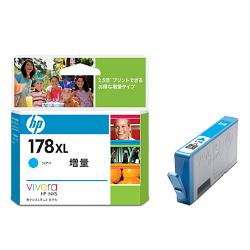 HP ヒューレットパッカード CB323HJ 純正 HP178XL インクカートリッジ シアン 増量 CB323HJ