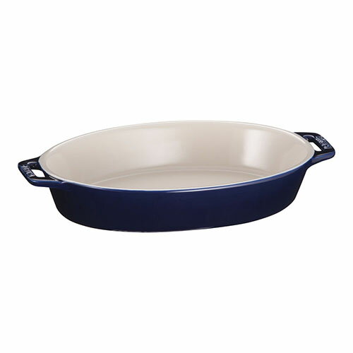 ストウブ staub セラミック オーバルディッシュ23cm S box グランブルー