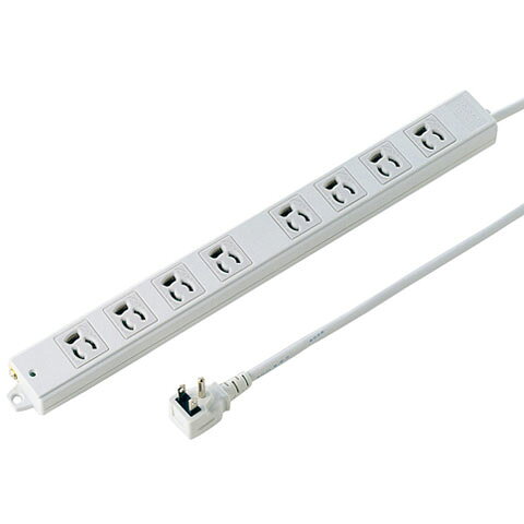 サンワサプライ 工事物件タップ 8個口 上挿し 1m TAP-K8L-1 TAPK8L1