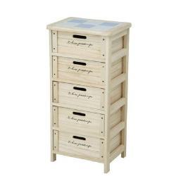 不二貿易 【完成品】 木製5段ボックス HF05−004 N 2 39622
