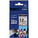 ブラザー brother TZe-DL31 ピータッチ ディズニーキャラクター 黒文字/ベビーミッキーイエロー 12mm TZEDL31