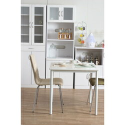 不二貿易 【組立品】 ダイニングテーブル シュクル W75 84132 [2]