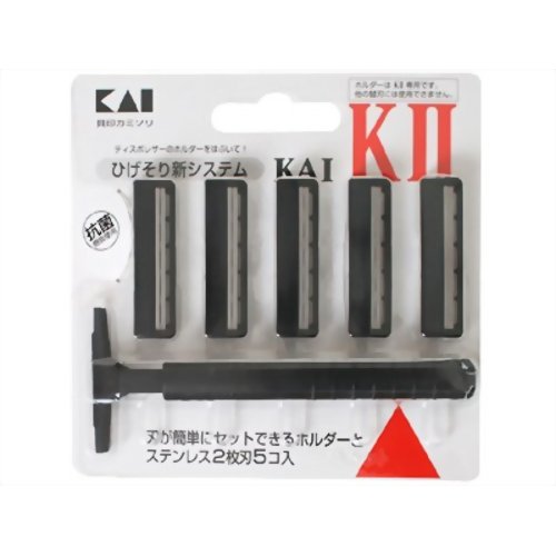 貝印 ひげそり用カミソリ ホルダー 替刃5個入 貝印 ひげそり用カミソリ ホルダー 替刃5個入