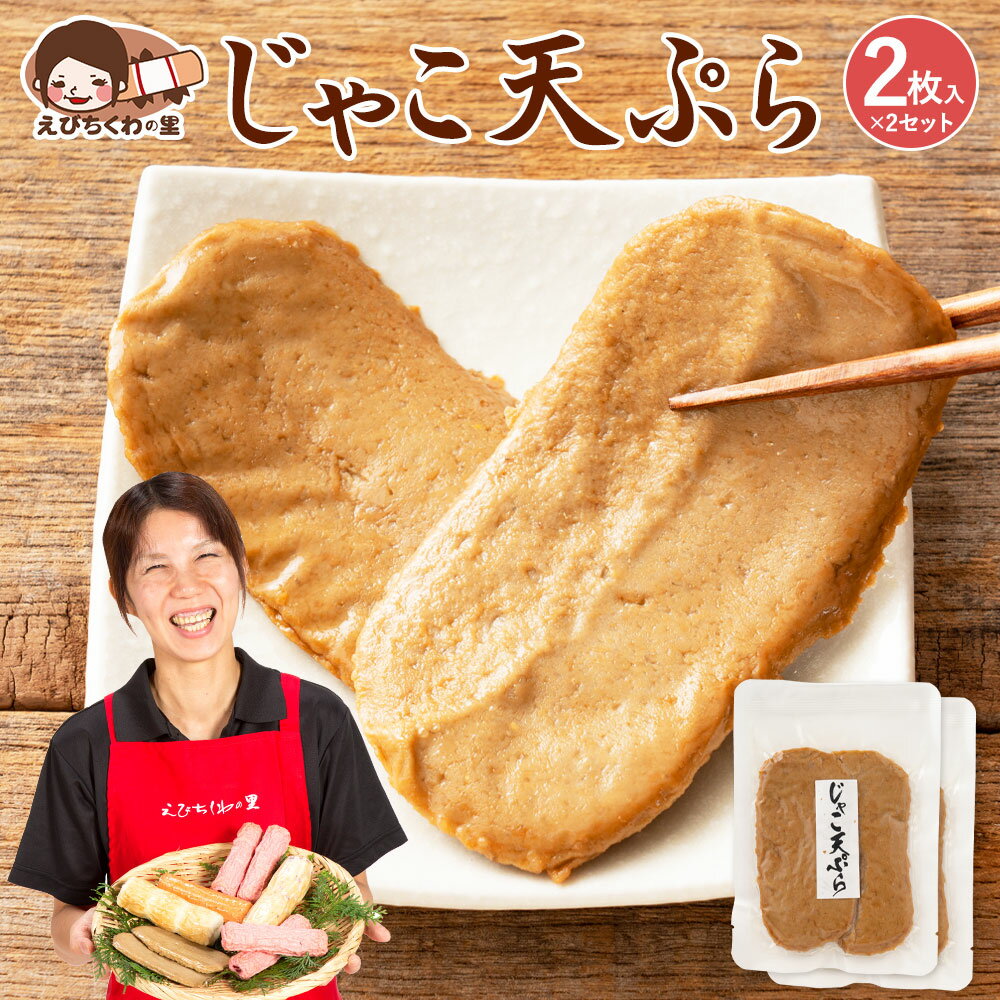 じゃこ天 2枚入り×2セット [ 雑魚 ジャコ天 てんぷら ジャコテン おつまみ おかず お弁当 おでん 具材 ..