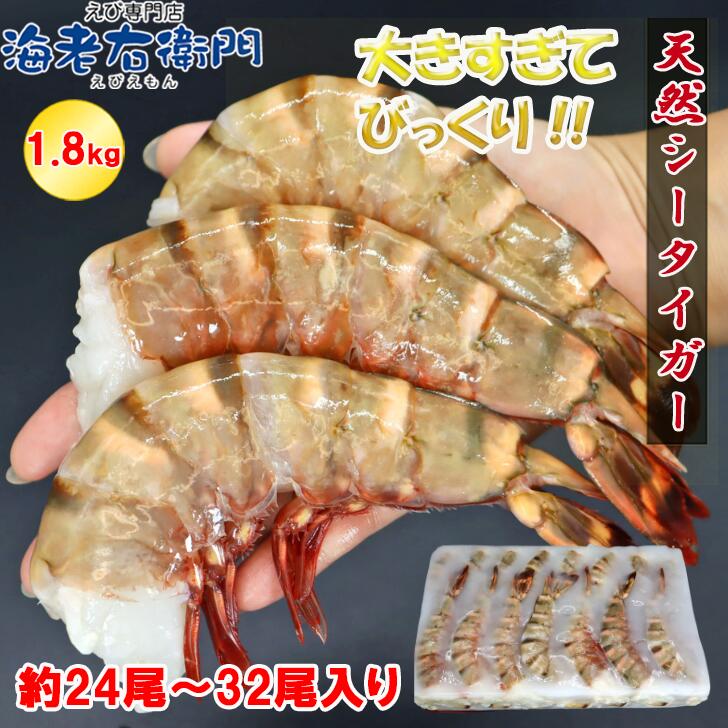 ブラックタイガー無頭31／401．8kg 輸入 エビ 魚介類食材 【価格変動商品】【冷凍食品】【業務用食材】【10800円以上で送料無料】