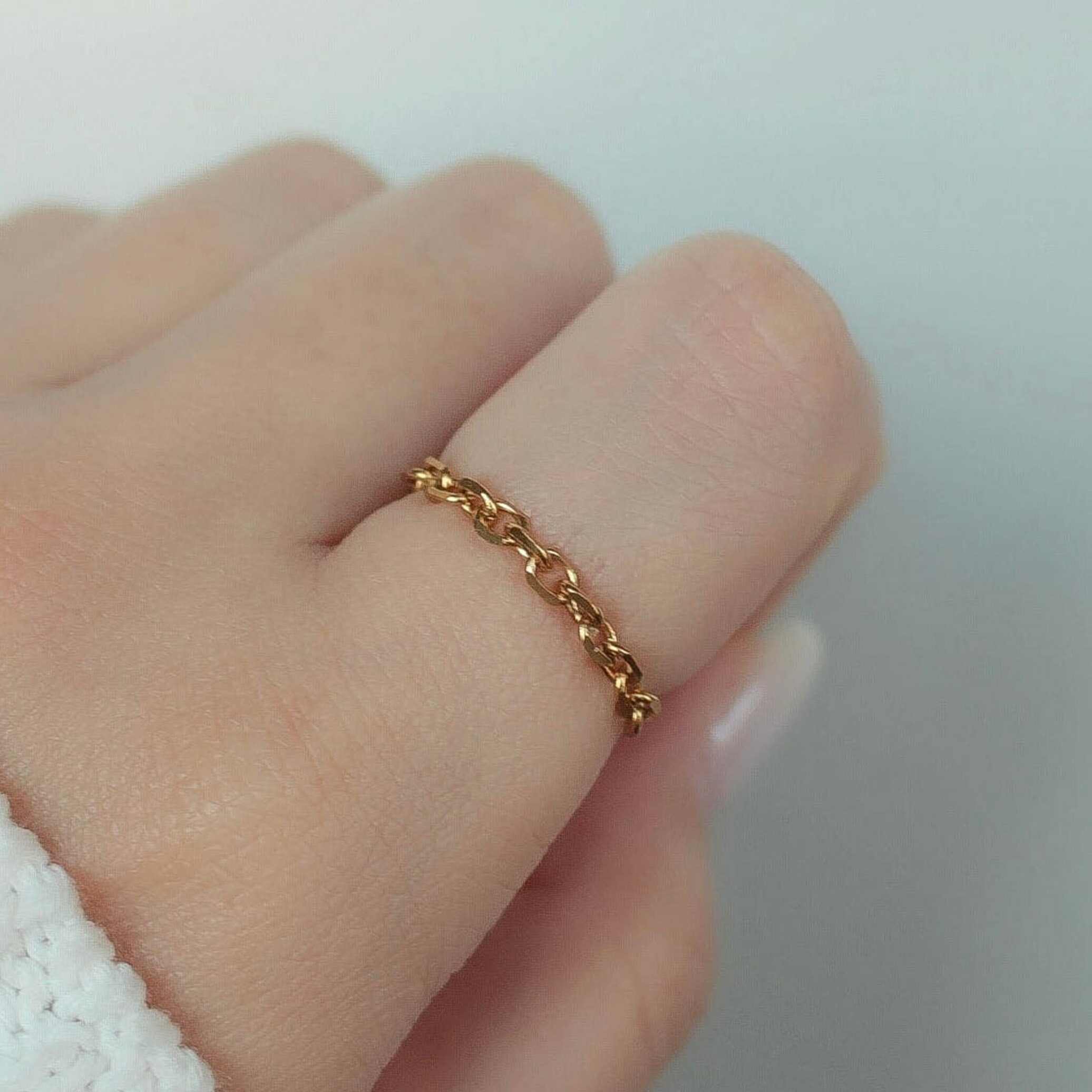 【クーポンで10％OFF p5倍！2/10 1:59まで】シン チェーン リング｜指輪 リング おしゃれ サージカル ステンレス レディース シンプル 華奢 つけっぱなし 重ね着け 金アレ 対応 316L 変色 しづらい 大人可愛い 高見え プレゼント ギフト エビネ ゴールド