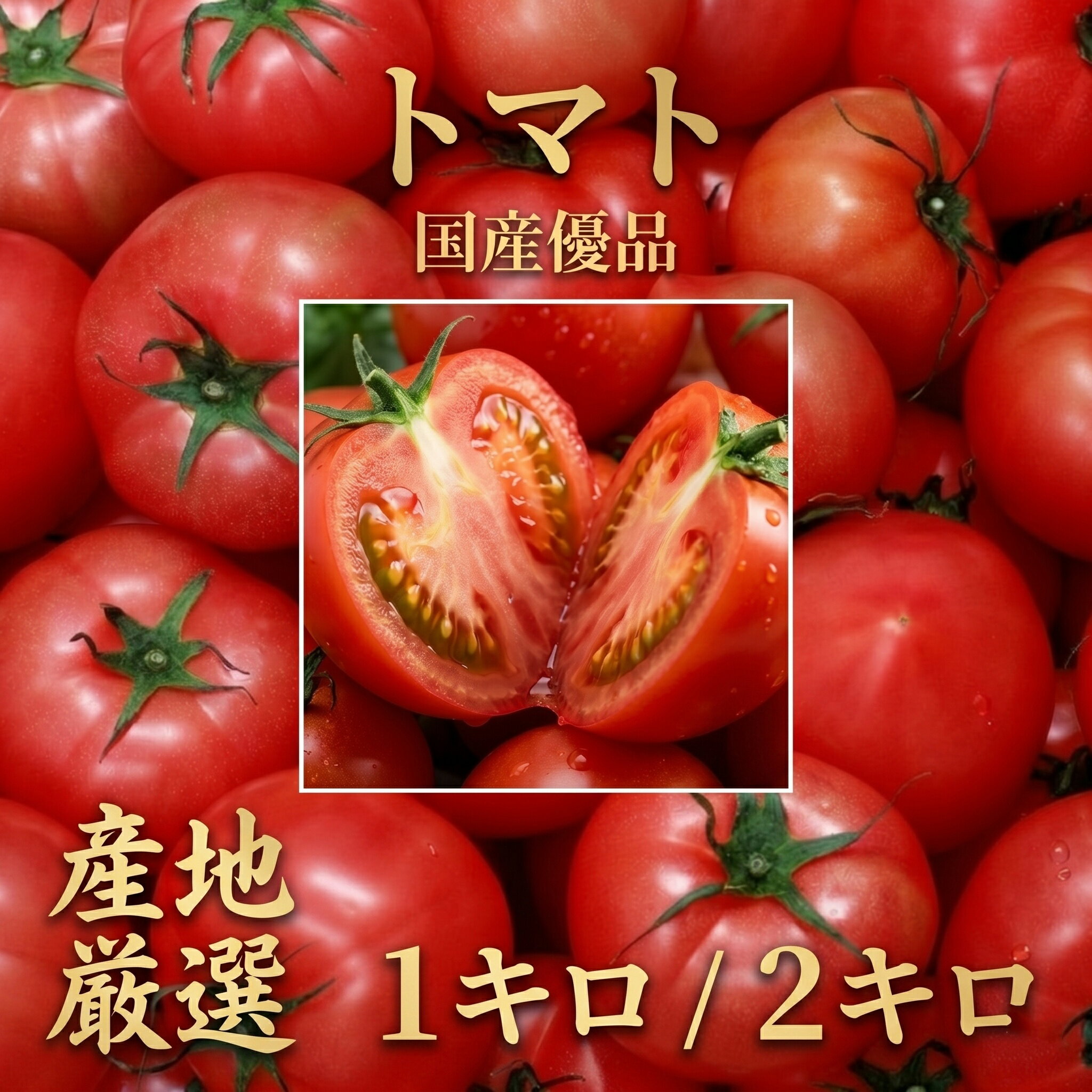Rakuten - ＼お買い物マラソンSALE／【産地厳選】トマト 秀品 L&Mサイズ 1キロ 2キロ トマトジュース 野菜 家庭料理 業務用