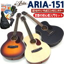 アリア ミニギター アコギ ARIA-151 アコースティックギター 初心者 入門 12点セット 【アコギ初心者】【小学生】【…