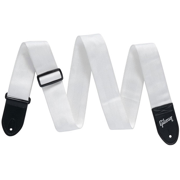 Rakuten - Gibson ギブソン ストラップ ASBELT-WHT シートベルト ストラップ ホワイト The Seatbelt White【ネコポス(np)送料無料(ポスト投函)】【旧速達メール便】