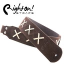 【在庫あります！】RightOn Straps ライトオン ストラップ LEGEND DG BROWN ブラウン【ギター】【ベース】