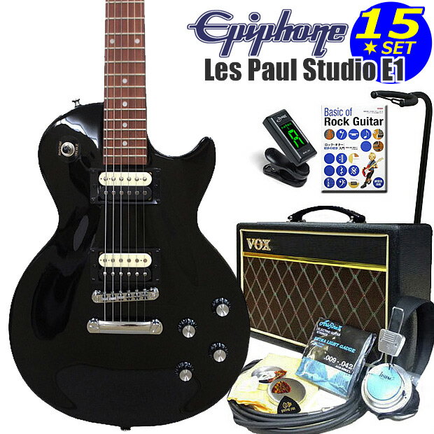 Epiphone ԥե Les Paul Studio LT EB 쥹ݡ 쥭 鿴ԥå 15祻å VOXդ