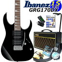 Gio Ibanez アイバニーズ GRG170DX BKN エレキギター 初心者セット 15点 VOXアンプ付き【エレキギター初心者】