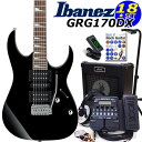 GIo Ibanez GRG170DX BKN アイバニーズ エレキギター初心者セット ZOOM G1XFour付き18点セット 【エレキギター初心者】【エレキギター初心者】