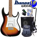 Gio Ibanez アイバニーズ GRX40 TFB エレキギター 初心者 入門セット18点【エレキギター初心者】