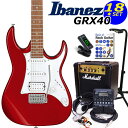 Gio Ibanez アイバニーズ GRX40 CA エレキギター マーシャルアンプ付 初心者セット18点 ZOOM G1Four付き【エレキギター初心者】
