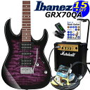Gio Ibanez アイバニーズ GRX70QA TVT エレキギター 初心者セット 15点入門セット Marshallアンプ付き【エレキギター入門】