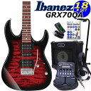 Gio Ibanez アイバニーズ GRX70QA TRB エレキギター初心者セット 18点 ZOOM G1Four付き