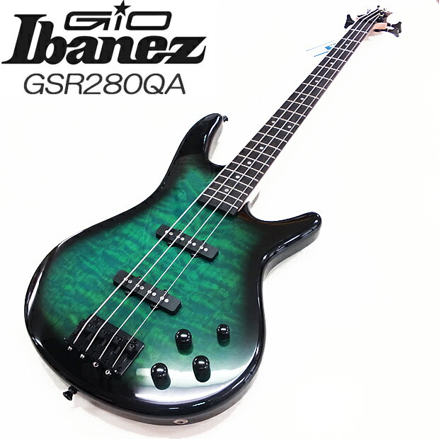 Gio Ibanez GSR280QA-TMS アイバニーズ 4弦エレキベース