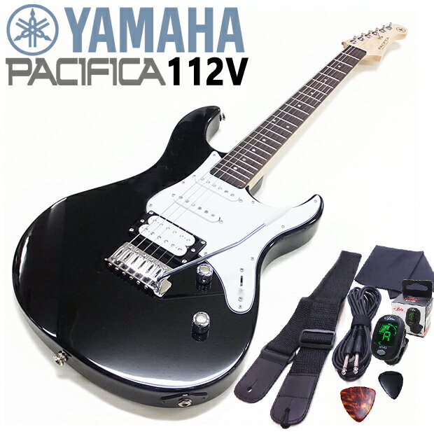 PACAFICA112はエントリーモデルでありながら、正確な音程、高い演奏性、多彩な音色、高品質なサウンドで様々な音楽ジャンルやプレイスタイルに対応できるモデルで「最初のギターは最高のギターであるべき」と考えるYAMAHAのコンセプトを反映したクオリティの高いエレキギターです。初心者に限らず経験者のギタリストにもお勧めできる1本です。 ※専用ソフトケースとアクセサリーセット付き ボディ：Alder 弦長 648mm ピックアップ：Alnico Single Coil x 2, Alnico Humbucker x 1 ネック：Maple 指板：Rosewood 22F 駒/ブリッジ：Block Type/Vintage Type コントロール：マスターボリューム、マスタートーン、5P Selector SW