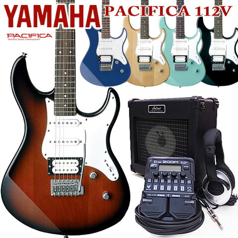 エレキギター初心者入門 YAMAHA ヤマハ PACIFICA 112V/112VM 18点セット【エレキ ギター初心者】