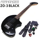 FERNANDES ZO-3 BLACK フェルナンデス アンプ内蔵ギター アクセサリーセット