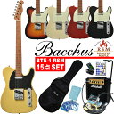 Bacchus BTE-1-RSM/M バッカス エレキギター Marshallアンプ「MG10」付き 初心者セット 15点入門セット【エレクトリックギター】【G13M】