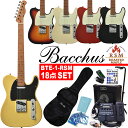 Bacchus BTE-1-RSM/M バッカス エレキギター ZOOM/G1XFour Aria/AG10付き 初心者セット 18点入門セット【エレクトリックギター】【G16X】