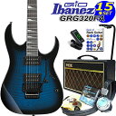 Gio Ibanez アイバニーズ GRG320FA TBS エレキギター 初心者セット 15点 VOXアンプ付き【エレキギター初心者】