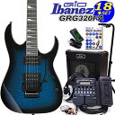 Gio Ibanez アイバニーズ GRG320FA TBS エレキギター初心者セット ZOOM G1XFour付き18点セット 