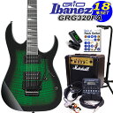 Gio Ibanez アイバニーズ GRG320FA TEB エレキギター 初心者セット 18点 マーシャルアンプ ZOOM G1Four付き【エレキギター初心者】