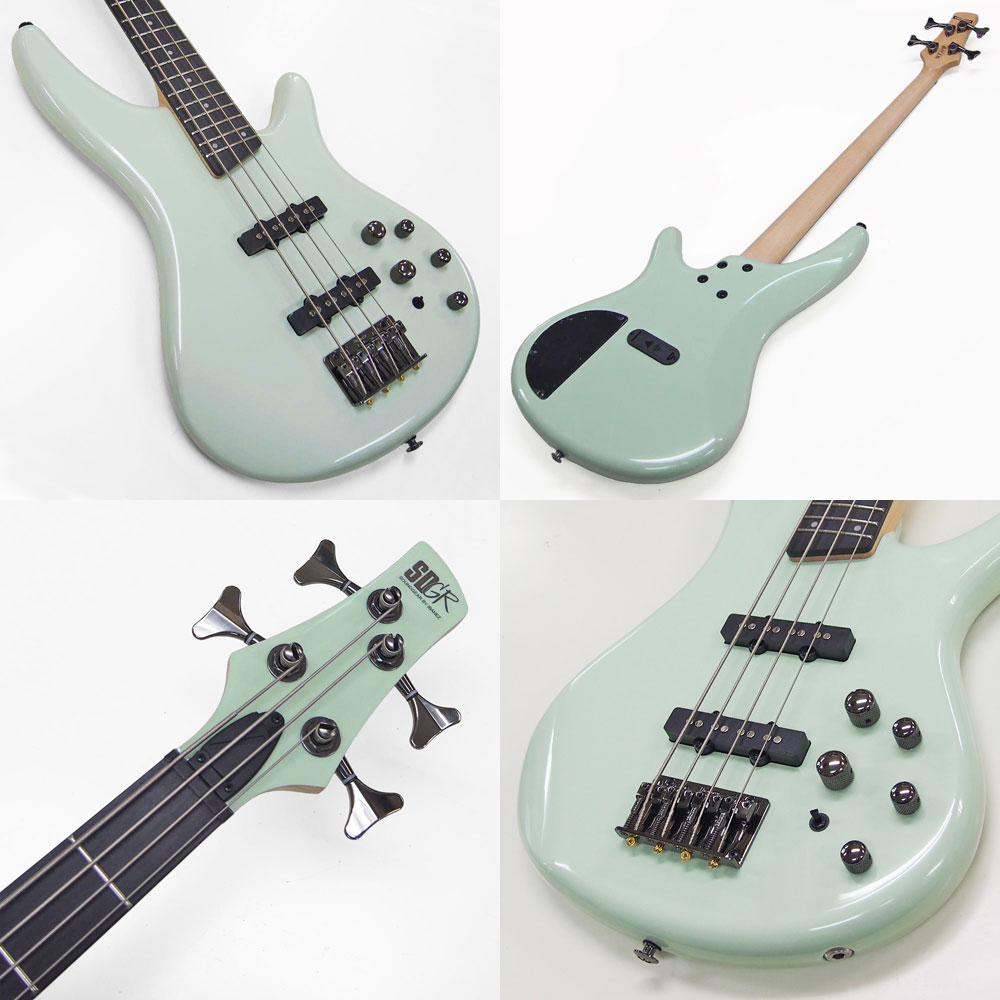 EbiSoundオンラインショップの【アクセサリー付き！】 Ibanez SR280E MGR アイバニーズ ベース エレキベース 5点セット 【ケース/チューナー/ピック/シールド付属】【ベース初心者入門】【MGR(ミントグリーン/Mint Green)】｜アングル3