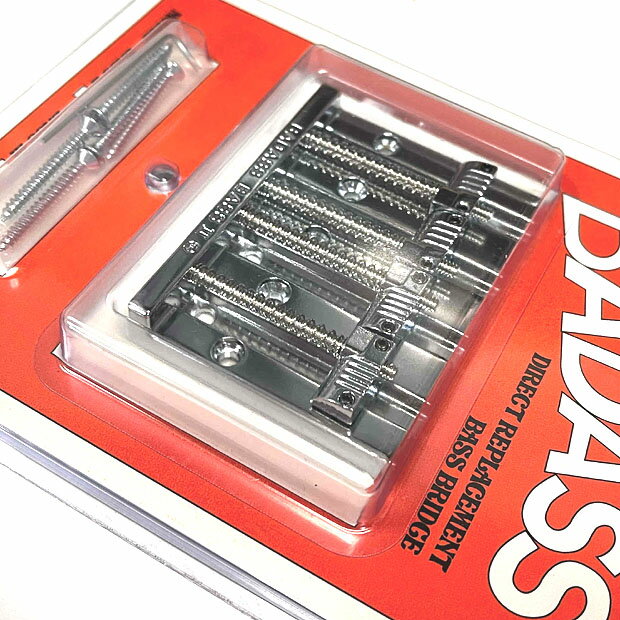 ALL PARTS BADASS �Х��� BASS II Chrome BB-3342-010 Leo Quan Badass Bass II 4-string Bass Bridge Grooved Saddles