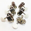 GOTOH ゴトー ギター ペグ SD90MG 05MA(白ボタン) N(ニッケル) マグナムロック 両側タイプ 6個セット【SD90MG/05M/N】