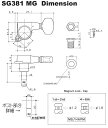 GOTOH ゴトー ギター ペグ SG381MG 01 マグナムロック B(ブラック) L3R3 両側 6個セット【SG381MG-01/B/L3R3】 2