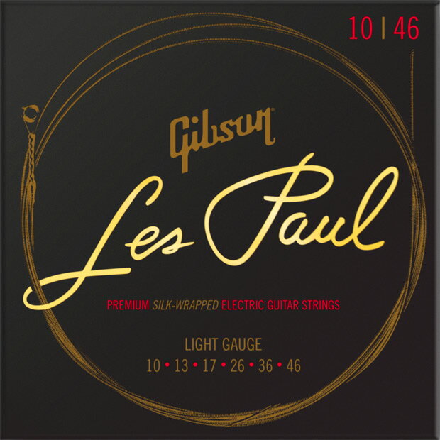 GIBSON ギブソン エレキギター弦 Les Paul SEG-LES10 ライトゲージ Light Gauge【ネコポス(np)送料230】ポスト投函)】【旧速達メール便】のサムネイル